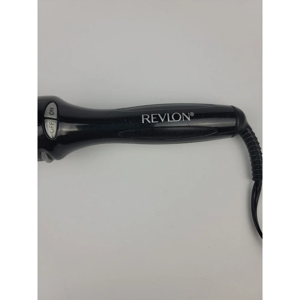 Revlon 1 Inch Curling Iron Silver Black Hair Styling Tool RV052C 45W